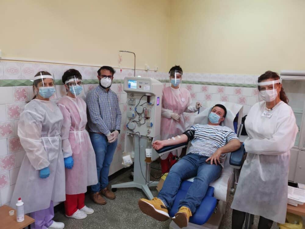 Florin Popa, la a doua donare de plasmă