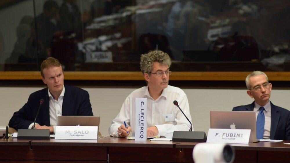 Christophe Leclercq, într-o întâlnire a Grupului de Experți la Nivel Înalt, Comisia Europeană, februarie 2018 - Foto: Comisia Europeană