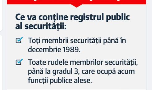 Ce va conține Registrul Securității Foto Facebook Claudiu Năsui