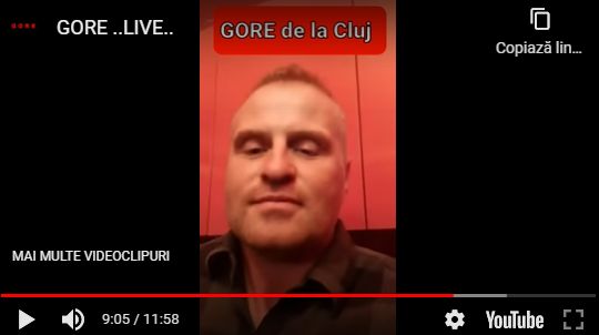 Extremistul care l-a amenințat pe Arafat, live, alături de interlopul Gore Foto Youtube