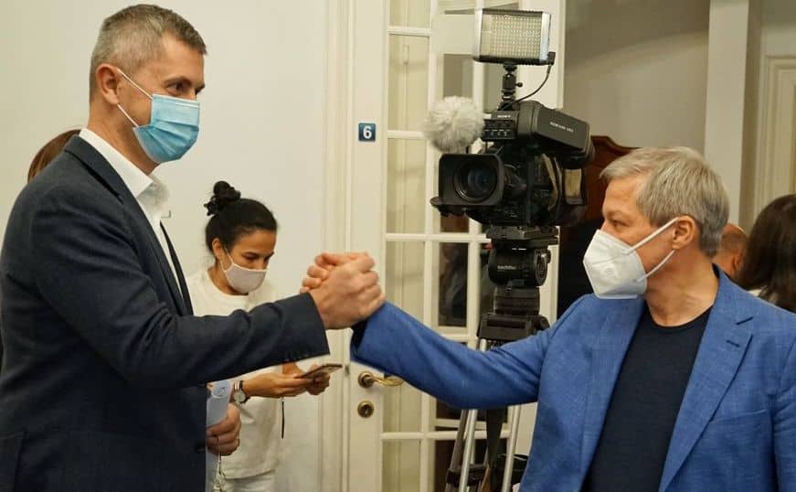 Dan Barna şi Dacian Cioloş (Facebook / partidulusrplus)