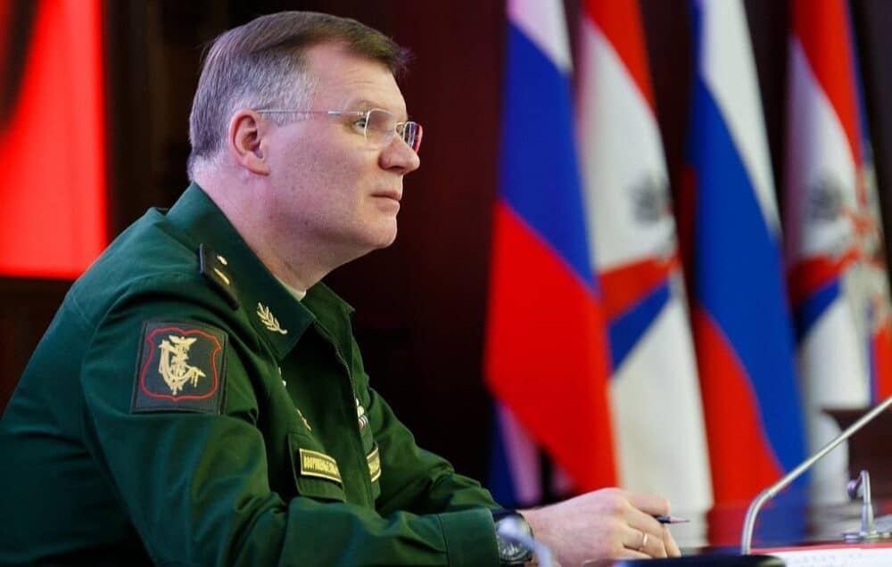 Purtătorul de cuvânt al Ministerului rus al Apărării, general-maior Igor Konașenkov. Foto: TASS