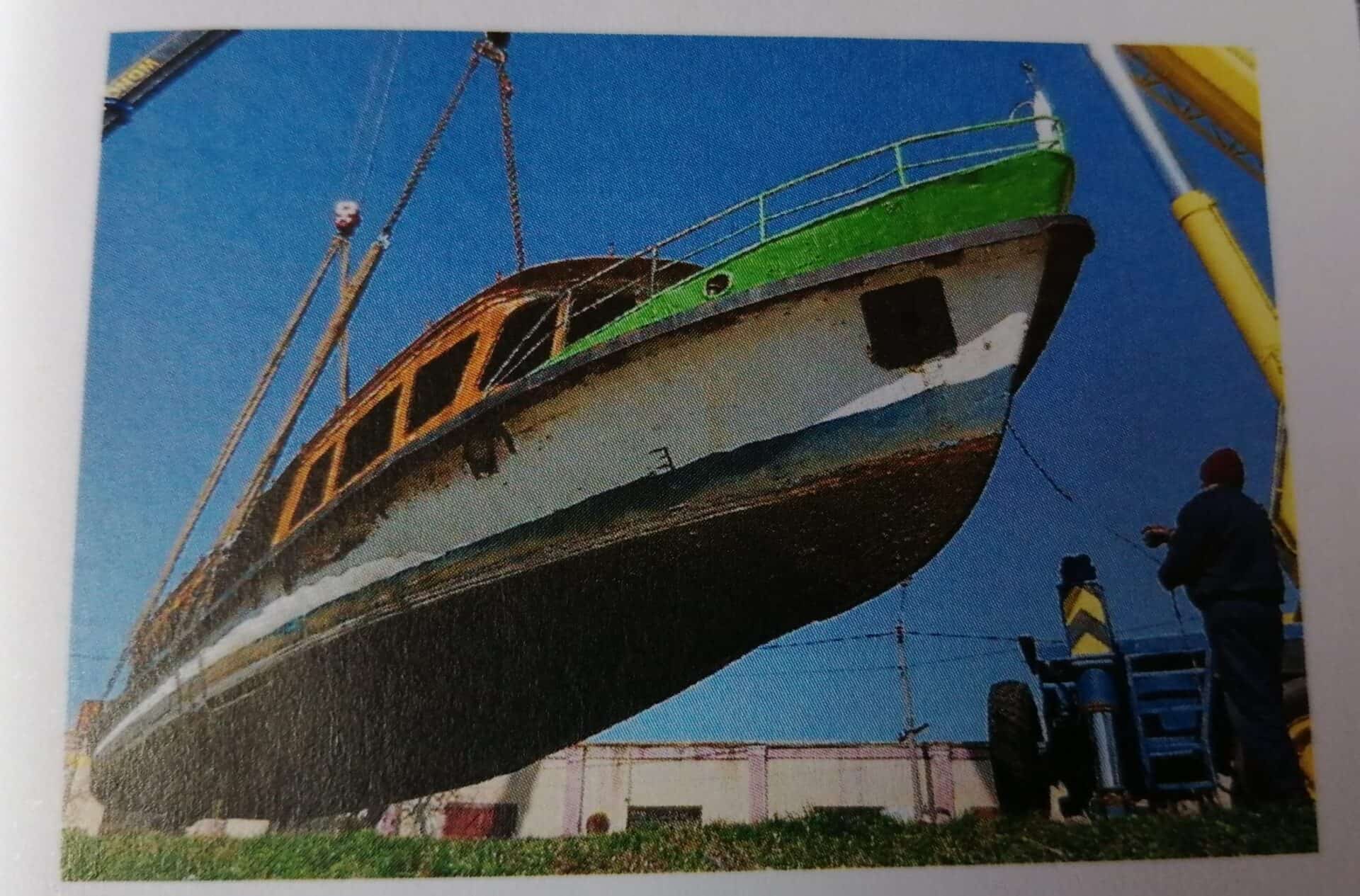 Vaporașul Pelicanul, la reabilitare. Foto PressHUB