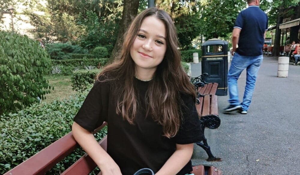 Daria Tsnsienko a venit în România pe 17 aprilie, alături de mama sa, Anna, și de sora de 14 ani, Alevtina