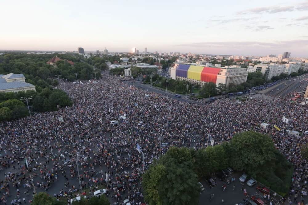 Protestul din 10 august 2018 s-a încheiat cu violențe ale Jandarmeriei. Nici până azi nu s-au aflat vinovații. Foto: Inquam Photos / Octav Ganea