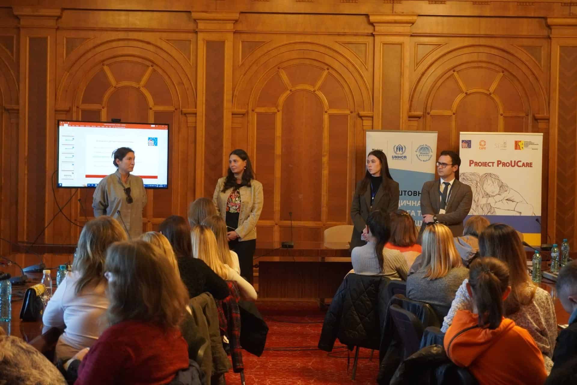 La seminarul informativ de la Palatul Parlamentului au participat peste 100 de refugiate din Ucraina.