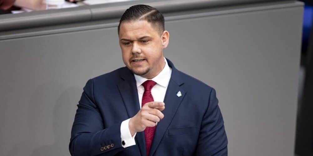 Hannes Gnauck, liderul AfD. Foto: News in Germany