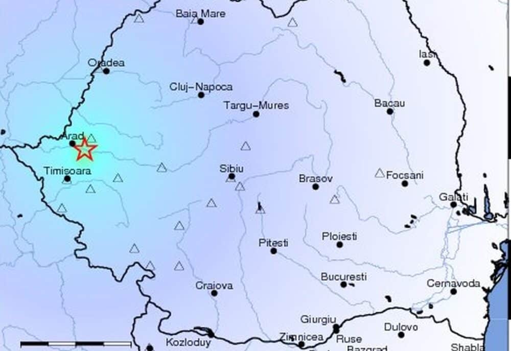 Un nou cutremur, cu magnitudinea de 4,1, în județul Arad