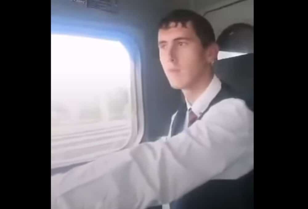 VIDEO Tânărul care a furat o locomotivă în Medgidia s-a filmat în timp ce o conduce