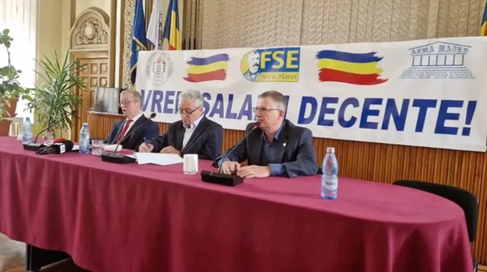 Anunțul declanșării grevei generale a fost făcut de reprezentanții celor trei mari federații sindicale din învățământ