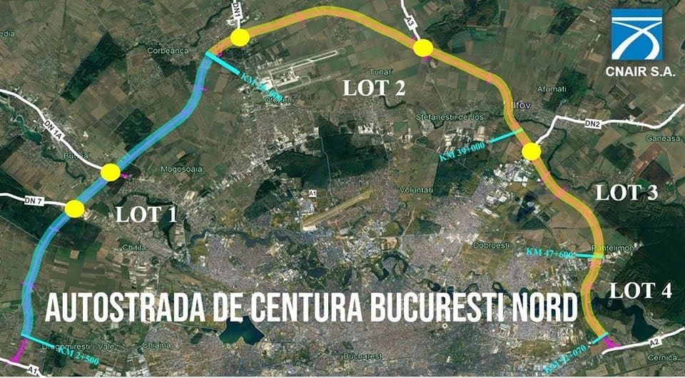 Noi probleme pentru contractul privind proiectarea și execuția primului lot al Autostrăzii de Centură București Nord