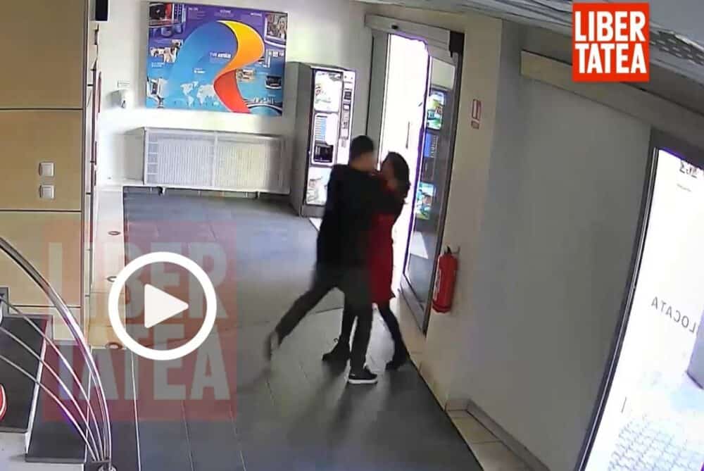 Libertatea publică înregistrarea video care-l surprinde pe jurnalistul sportiv Marian Olaianos agresând-o fizic pe colega sa Nadine Vlădescu, în incinta TVR
