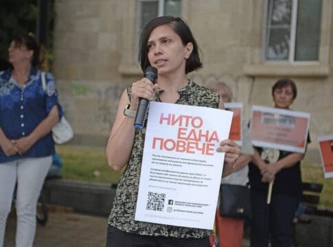 Kristina Vasilieva este una dintre organizatoarele protestului din 31 iulie 2023 din Ruse