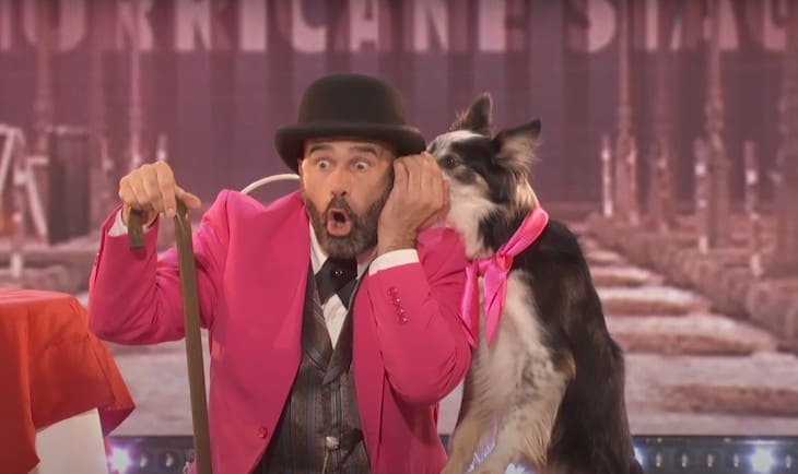 VIDEO Un român și cățelul lui, un Border Collie pe nume Hurricane, au câștigat America's Got Talent și un milion de dolari