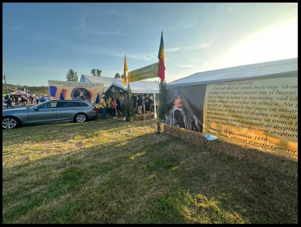 Aktual24: „Oastea lui Iancu” cu BMW în fața „cortului de luptă”. Cum și-a făcut AUR campanie electorală la Țebea