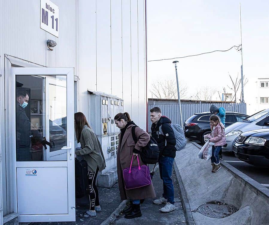 Bloc M1 Galați refugiați ucraineni