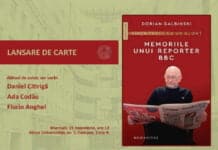 Dorian Galbinski Lansare de carte - Viața trece ca un glonț. Memoriile unui reporter BBC