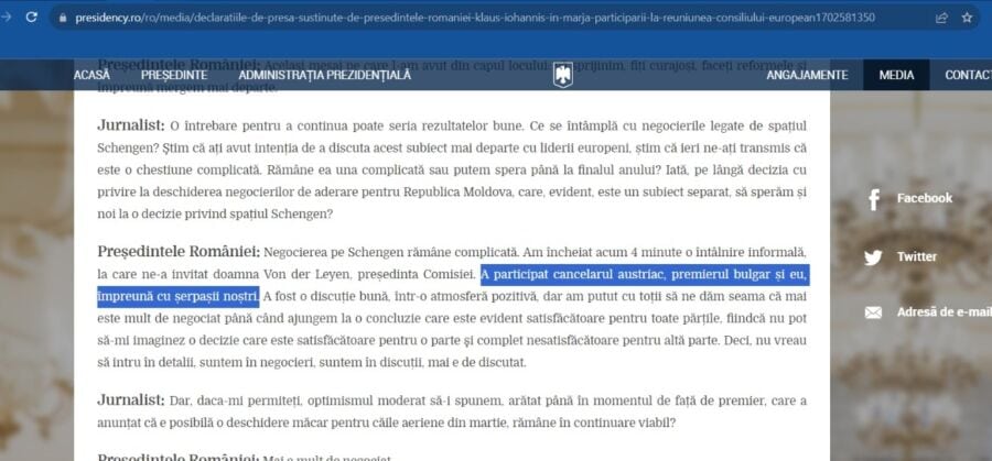 Iohannis a fost la Bruxelles cu „șerpașii noștri”