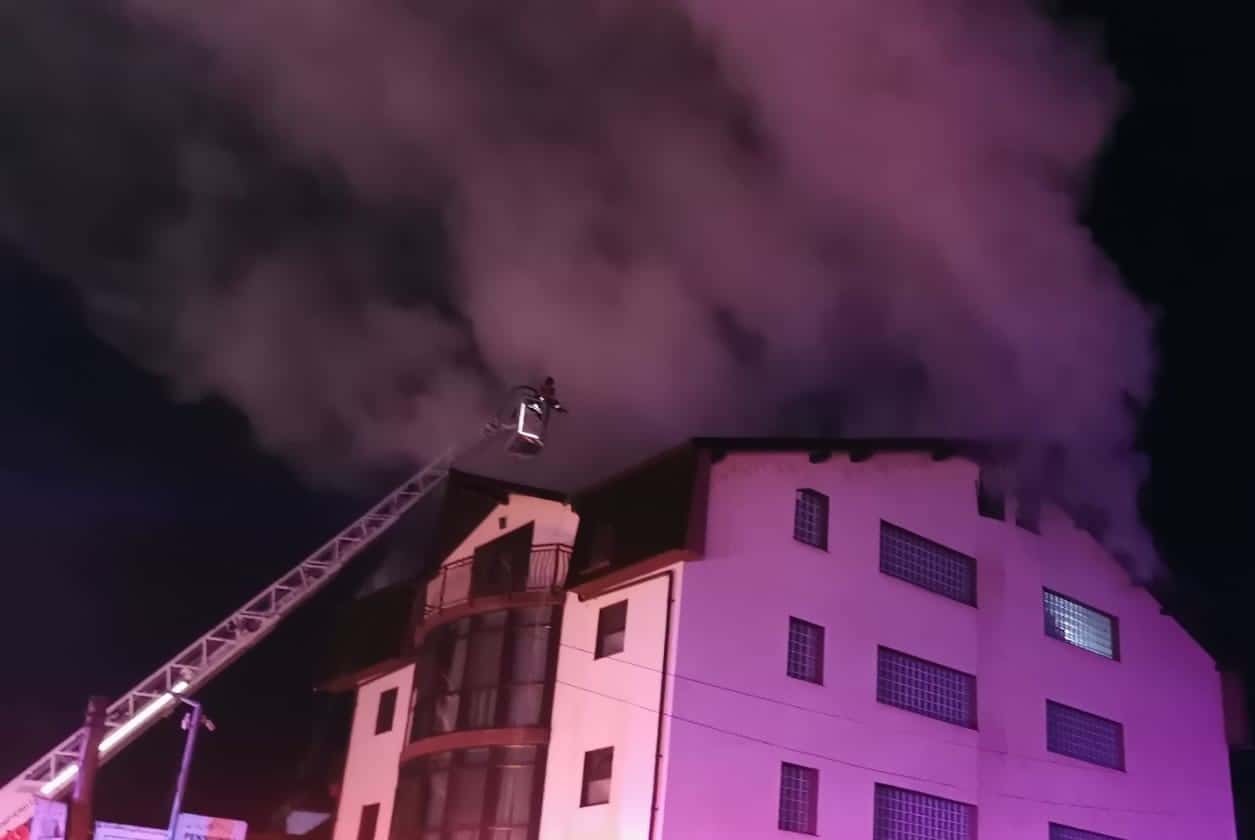Incendiu la o pensiune din stațiunea Călimănești