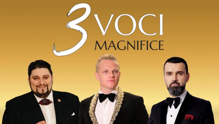 Tenorii ALIN STOICA, VLAD MIRIŢĂ şi ŞTEFAN von KORCH concertează în premieră împreună în turneul naţional 3 VOCI MAGNIFICE