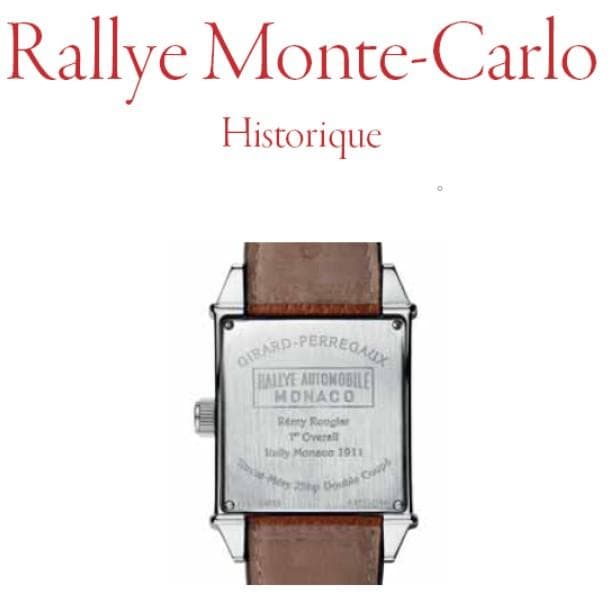 CEASURI CARE SPUN O POVESTE: Raliul Monte Carlo și Girard Perregaux - Raliul Monte Carlo nu a fost creat în scopuri sportive