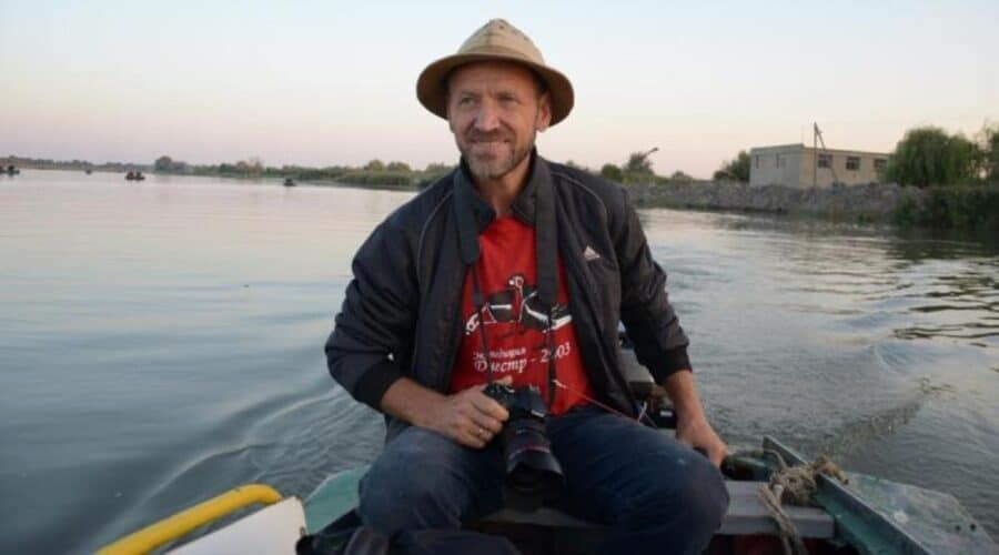 Ivan Rusev, ecologist, șef al departamentului de cercetare al parcului ”Tuzlovskie Limany”. Foto: bessarabiainform.com 
