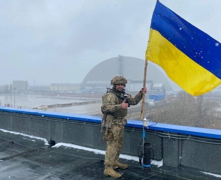 Centrala nucleară de la Cernobîl a fost eliberată de ocupanții ruși la 1 aprilie 2022. Foto: pagina de Facebook „Statul Major al Forțelor Armate ale Ucrainei”