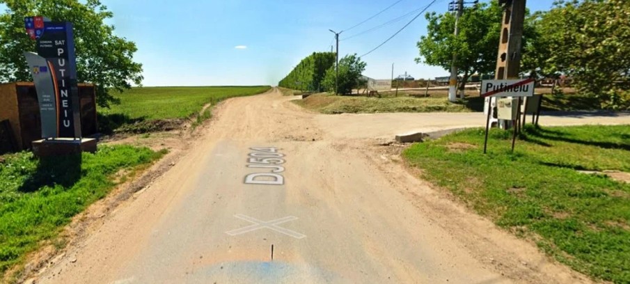 Cum arată un drum județean din Giurgiu? Nu a fost modernizat niciodată, deși este intens circulat de românii care doresc să treacă prin Vama Giurgiu.