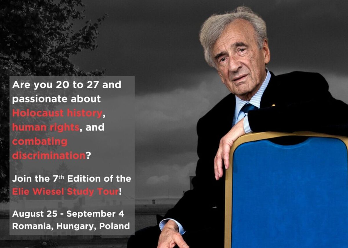 Încep înscrierile pentru Elie Wiesel Study Tour 2024: Tinerii români sunt invitați să învețe despre drepturile omului și istoria Holocaustului
