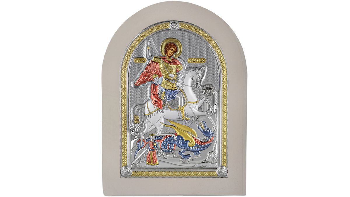 Icoane de argint cu Sfantul Gheorghe: Un cadou perfect pentru persoanele dragi