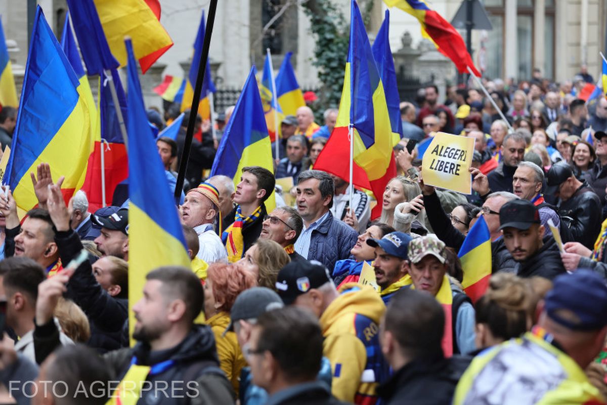 Circa 3.000 de persoane la manifestația pro-Călin Georgescu din Capitală