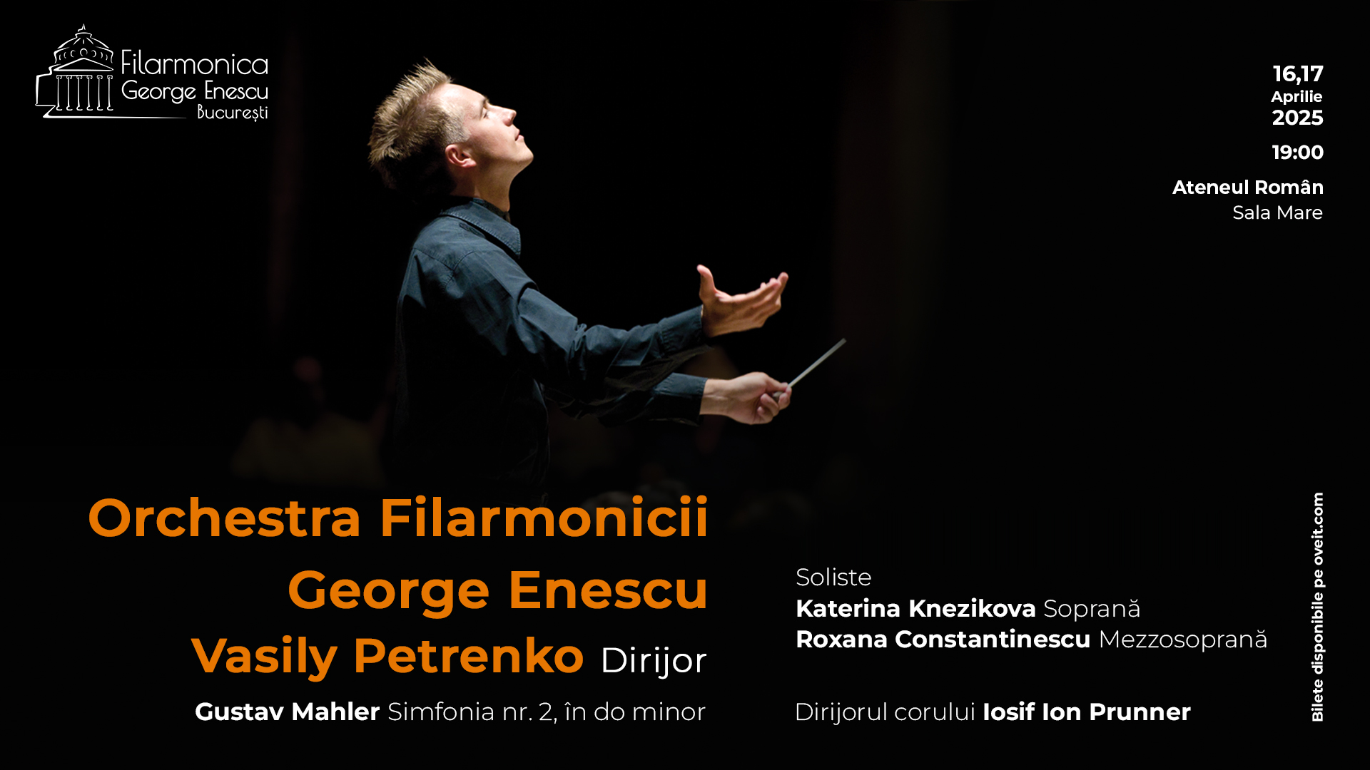 Dirijorul Vasily Petrenko, pentru prima oară la pupitrul Orchestrei Filarmonicii George Enescu
