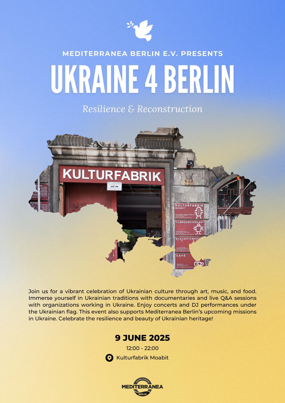 UCRAINA pentru Berlin: Reziliență și Reconstrucție” - o inițiativă de solidaritate cu Ucraina