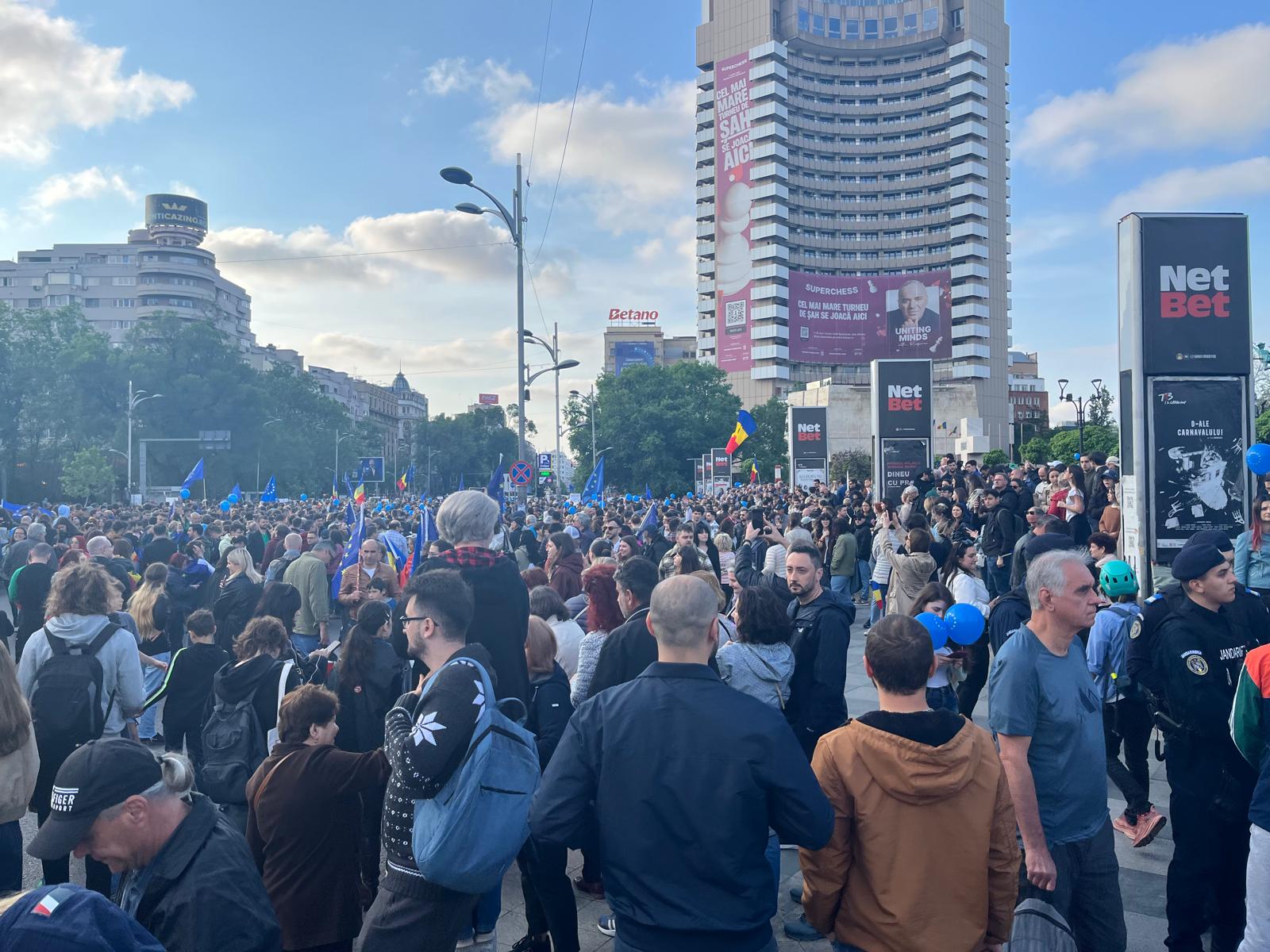 Marșuri pro-UE în București și alte orașe din țară de Ziua Europei