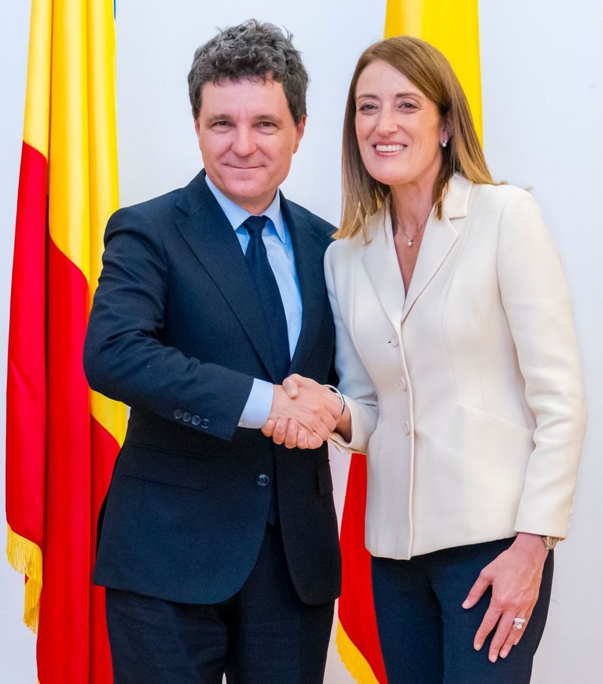 Președinta Parlamentului European, Roberta Metsola, după întâlnirea cu Nicușor Dan: Împreună pentru Europa. Împreună pentru România