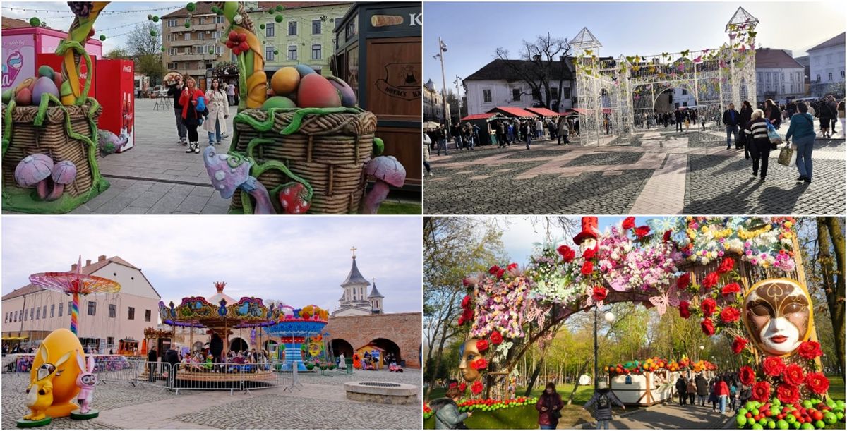 SPECIAL ARAD | Cât au plătit primăriile din Arad, Timișoara, Oradea și Craiova pentru decoruri și artiști la Târgurile de Paști din acest an