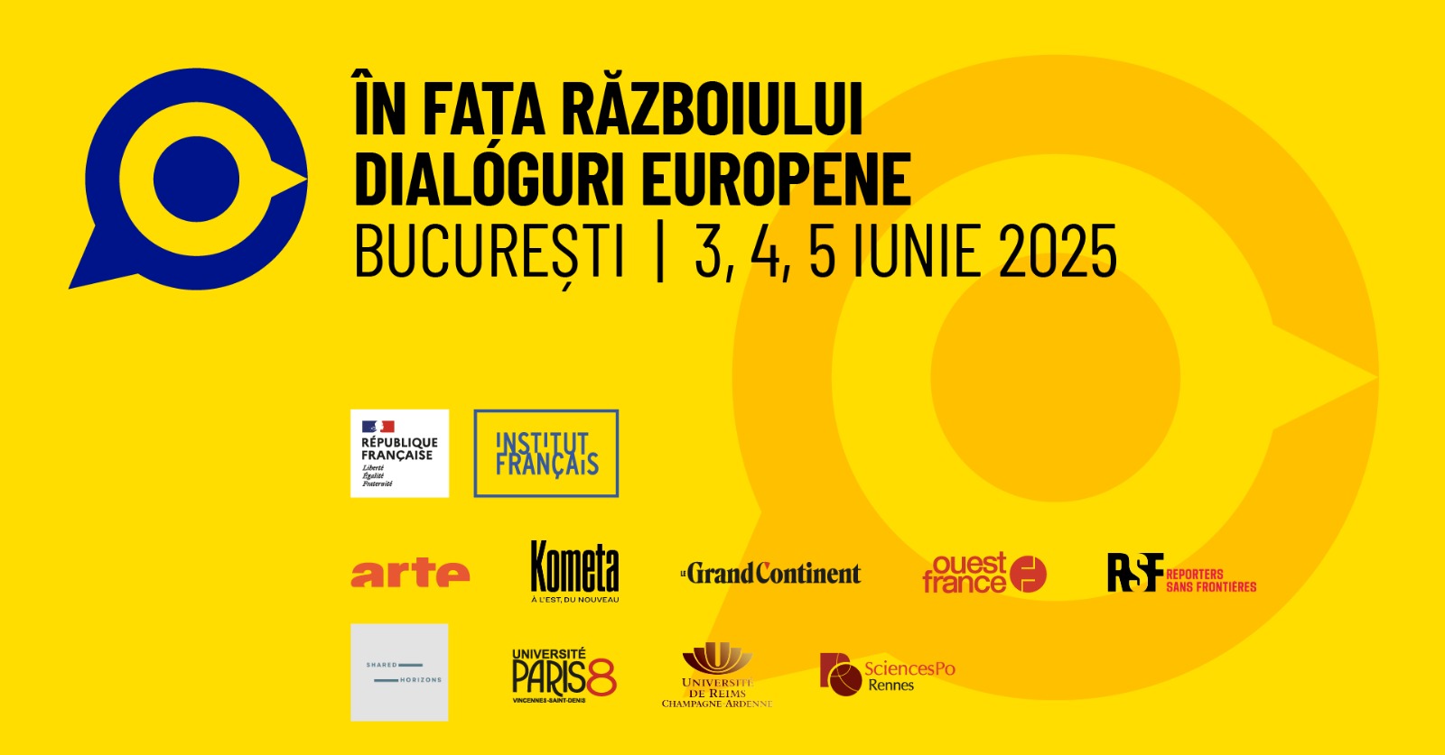 Bucureștiul devine capitala dialogului european: „În fața războiului – Dialoguri europene” aduce dezbaterea internațională în inima României