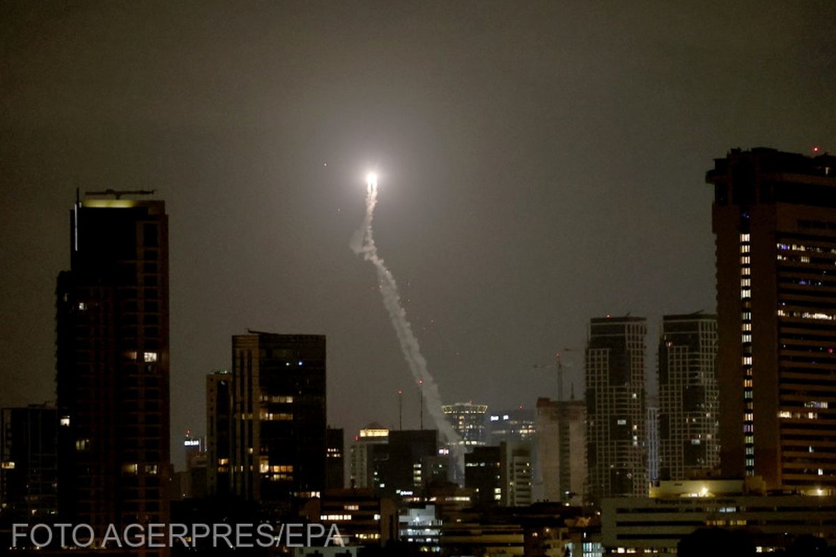 Iranul a lansat un nou atac asupra Israelului. Explozii puternice la Tel Aviv și Ierusalim