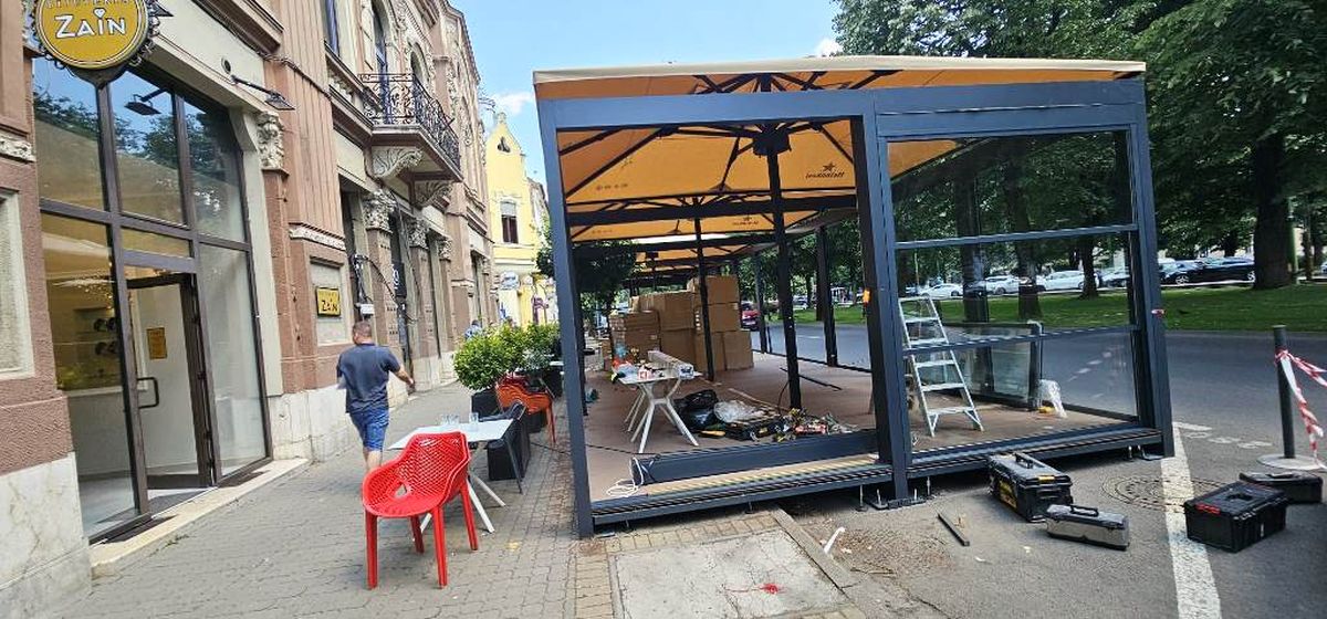 SPECIAL ARAD | Terasă ridicată ilegal în Arad de un consilier local