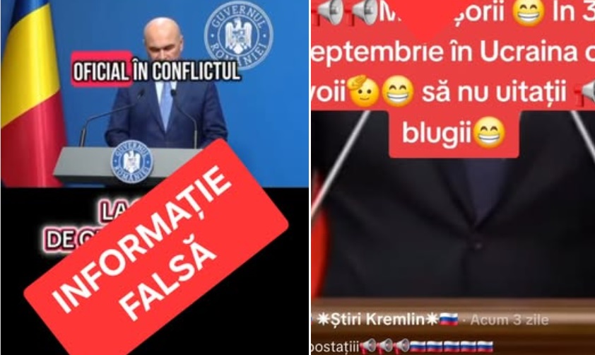 Campanie masivă de dezinformare: Știri falsificate despre un presupus război în septembrie