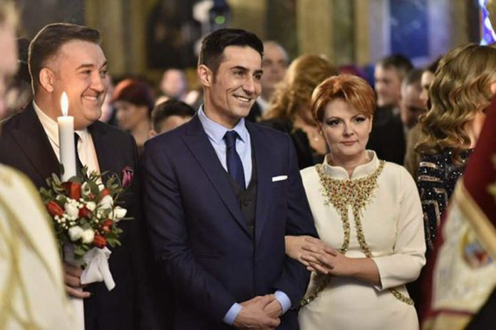 Primarul din Ișalnița, Ovidiu Flori, nașul cuplului Manda-Vasilescu