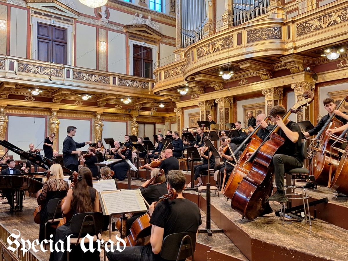 Filarmonica Arad, pe scena Sălii de Aur a prestigioasei Musikverein din Viena