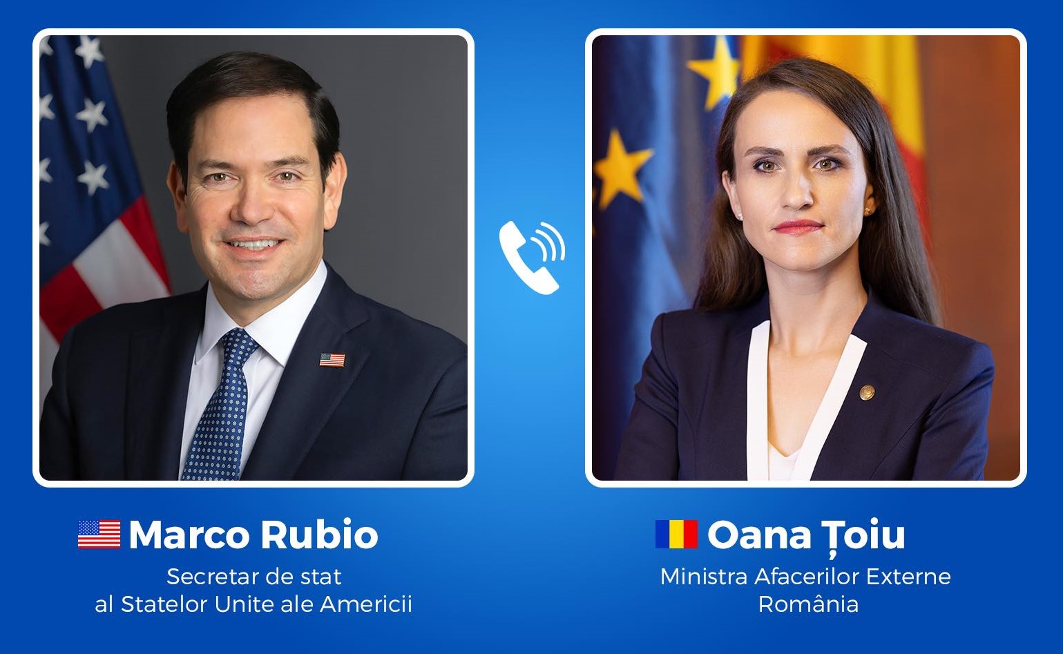 Convorbire telefonică între secretarul de stat american și ministra de Externe. Ce s-a discutat