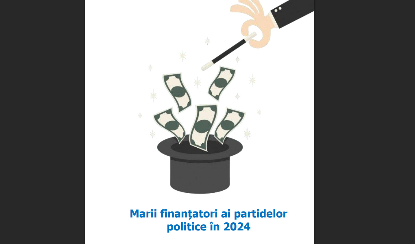 finantatori partide Marii finanțatori ai partidelor în 2024 - Clasament Expert Forum