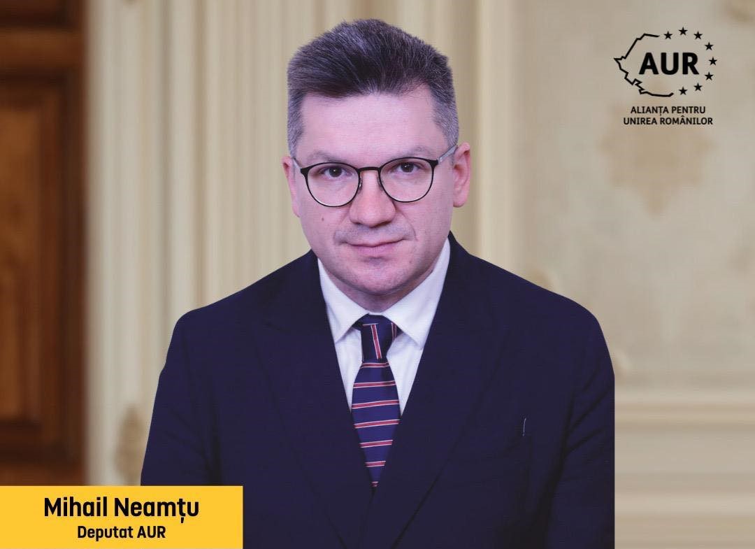 Mihail Neamțu, deputat AUR. Sursa foto: Facebook