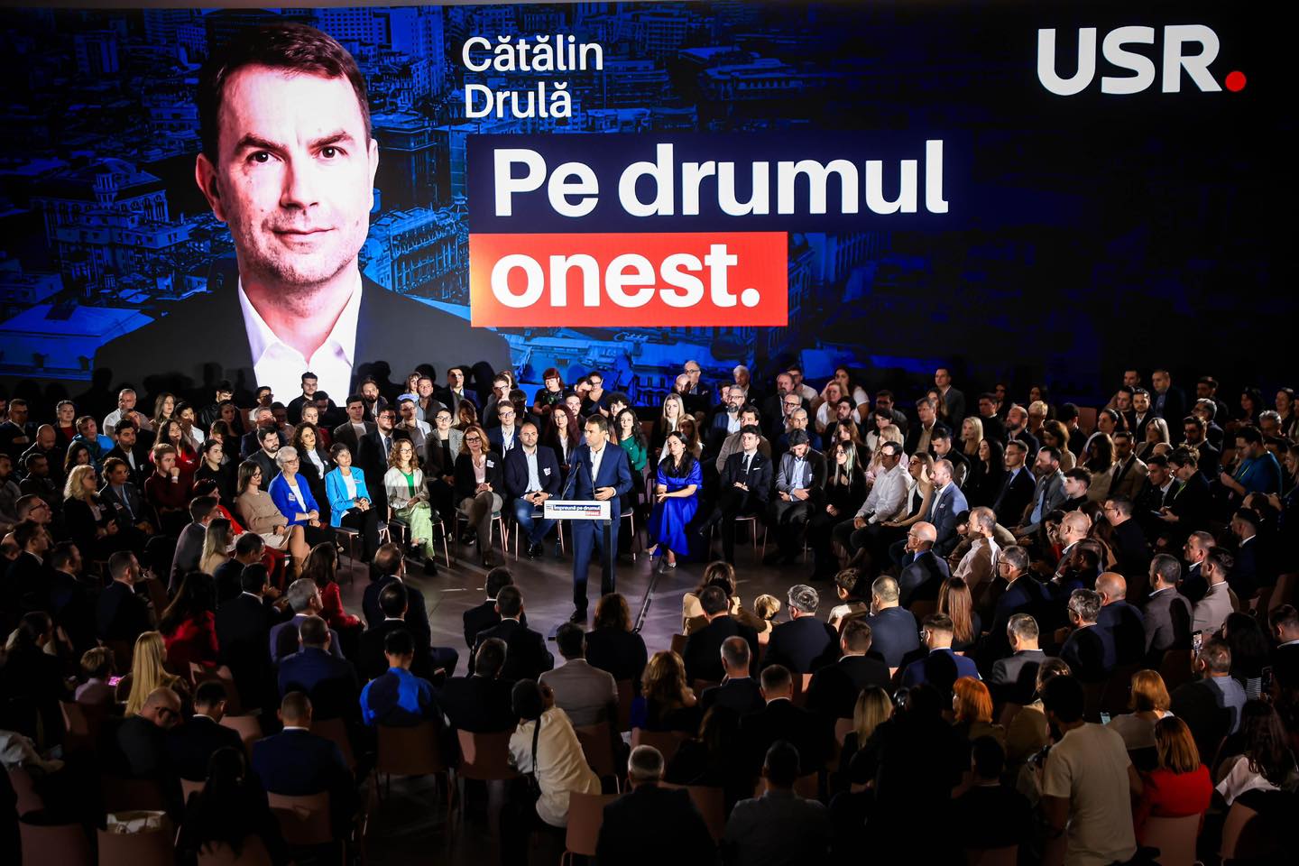 Lansarea candidaturii lui Cătălin Drulă în cursa electorală pentru Primăria Capitalei. A fost prezent Nicușor Dan