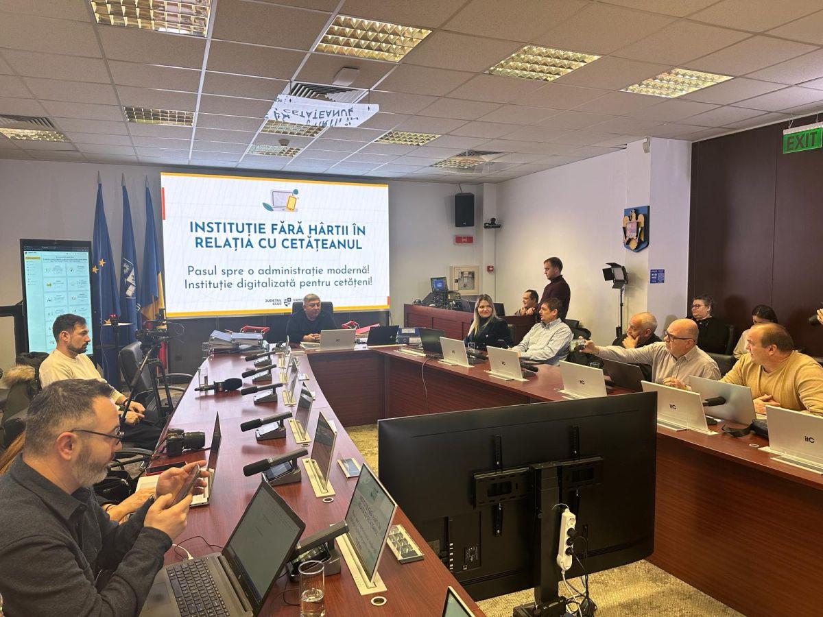 Consiliul Județean Cluj, prima instituție publică din România complet digitalizată pentru cetățeni